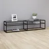 Image de vidaXL Meuble TV Transparent 180 × 40 × 40.5 cm Verre trempé