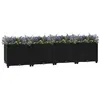 Image de vidaXL Lit Surélevé Jardinière Bac à Fleurs Pot de Plantes Lit de Plantation Jardin Balcon Terrasse Extérieur 160x40x38 cm 316533