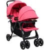 Image de vidaXL Poussette à Deux Places Landau Pliable de Vayage Poussette de Voyage pour Tout-petit Extérieur Protection contre 10351