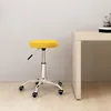 Image de vidaXL Chaise pivotante de bureau Jaune moutarde Velours