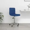 Image de vidaXL Chaise pivotante de bureau Bleu Tissu
