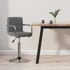 Image de vidaXL Tabouret de bar Gris clair Tissu