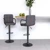 Image de vidaXL Tabourets de bar 2 pcs Taupe Tissu