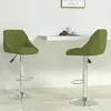 Image de Tabourets de bar lot de 2 vert clair velours