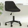 Image de vidaXL Chaise pivotante de bureau Noir Velours 335481