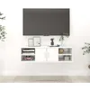 Image de vidaXL Étagère murale Blanc 102x30x29 cm Aggloméré