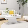 Image de vidaXL Table basse Blanc 96x50x45 cm Aggloméré