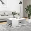 Image de vidaXL Table basse Blanc 90x67x33 cm Aggloméré.