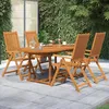 Image de vidaXL Ensemble de Salle à Manger de Jardin 5 pcs Mobilier à Dîner de Terrasse Table et Chaises de Repas Salon de Jardin 3079643