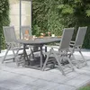 Image de vidaXL Ensemble de Salle à Manger de Jardin 5 pcs Mobilier à Dîner de Terrasse Table et Chaises de Repas Salon de Jardin 3079653