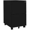 Image de vidaXL Classeur mobile Noir 39x45x67 cm Acier