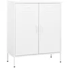 Image de vidaXL Armoire de rangement Blanc 80x35x1015 cm Acier