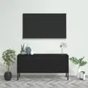 Image de vidaXL Meuble TV Noir 105x35x50 cm Acier