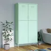 Image de vidaXL Garde-robe Vert menthe 90x50x180 cm Acier