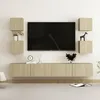 Image de vidaXL Ensemble de meubles TV 6 pcs Chêne sonoma Aggloméré