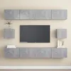 Image de vidaXL Ensemble de meubles TV 6 pcs Gris béton Aggloméré