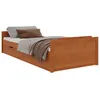 Image de vidaXL Cadre de lit sans matelas Marron miel Bois pin massif 90x200 cm 322161