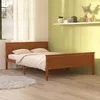 Image de vidaXL Cadre de lit Marron miel Bois de pin massif 160x200 cm 322192