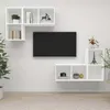 Image de vidaXL Meubles TV muraux 4 pcs Blanc Aggloméré