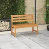 Image de vidaXL Banc de jardin 114 cm Bois de teck solide