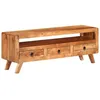 Image de vidaXL Meuble TV 110 x 30 x 40 cm Bois dacacia massif 21.1kg