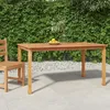 Image de vidaXL Table à dîner de jardin 150x90x75 cm bois massif de teck 316606