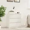 Image de vidaXL Table de chevet Blanc 60x36x64 cm Bois de pin massif