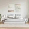 Image de vidaXL Tables de chevet 2 pcs Blanc 40x30 5x40 cm Bois de pin massif