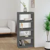 Image de Bibliothèque - Pin - 60x30x135 5 cm - 4 étagères - Gris - Contemporain - Design