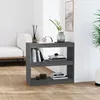 Image de vidaXL Bibliothèque-Séparateur de pièce Gris 80x30x715 cm Pin solide 808185
