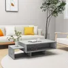 Image de vidaXL Table basse Gris béton 105x55x32 cm Bois d’ingénierie 808526