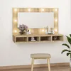 Image de Armoire à miroir avec LED - VIDAXL - Chêne sonoma - 90 cm - Contemporain - Design