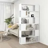 Image de vidaXL Bibliothèque/Séparateur de pièce Blanc 100x24x188 cm 3082071