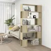 Image de vidaXL Bibliothèque/Séparateur de pièce Chêne Sonoma 100x24x188 cm 3082074