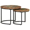 Image de vidaXL Tables gigognes 2 pcs Bois de récupération massif