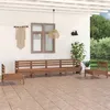 Image de vidaXL Bois de Pin Massif Salon de Jardin 6 pcs Mobilier de Patio Mobilier de Jardin Meubles dExtérieur Ensemble de Meubles 3082545