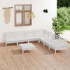 Image de vidaXL Bois de Pin Massif Salon de Jardin 8 pcs Mobilier de Patio Meubles dExtérieur Mobilier de Jardin Meubles de Terrasse 3083100