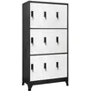 Image de vidaXL Armoire à casiers Anthracite et blanc 90x45x180 cm Acier 339808