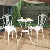 Image de vidaXL Ensemble de Bistro 3 pcs Table et Chaises de Jardin Mobilier de Balcon Ensemble de Meubles de Patio Extérieur 317752