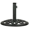 Image de vidaXL Socle de parasol Vert 40x40x32 cm Fonte 317765