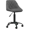 Image de Chaise de Bureau - VIDAXL - Siège Ergonomique - Hauteur Réglable - Velours - Gris Foncé