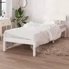 Image de vidaXL Cadre de lit Blanc Bois de pin massif 90x190 cm UK simple