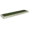Image de vidaXL Lit Surélevé à Gabion Jardinière à Gabion Patio Terrasse Jardin Extérieur Parterre de Fleurs Plantes Acier Galvanisé 151314