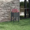 Image de vidaXL Jardinière dextérieur Gris 40x40x70 cm Bois de pin massif