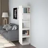 Image de vidaXL Bibliothèque-Séparateur de pièce Blanc 40x35x167 cm Pin solide