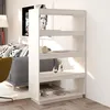 Image de vidaXL Bibliothèque/Séparateur de pièce Blanc 80x35x135 cm Pin massif 810890
