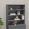 Image de vidaXL Dessus de buffet HAMAR Gris foncé 90x30x100 cm Bois de pin 340434