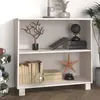 Image de vidaXL Buffet HAMAR Blanc 85x35x80 cm Bois massif de pin 340501