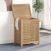 Image de vidaXL Bac à linge 50x35x60 cm bois de teck massif 340761