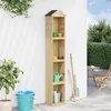 Image de vidaXL Abri à outils de jardin 40x33x222 cm Bois de pin imprégné 318189